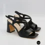 Women's Black Heeled Sandals Fabio Monelli 207708 K781-L877-P22A Black 6154