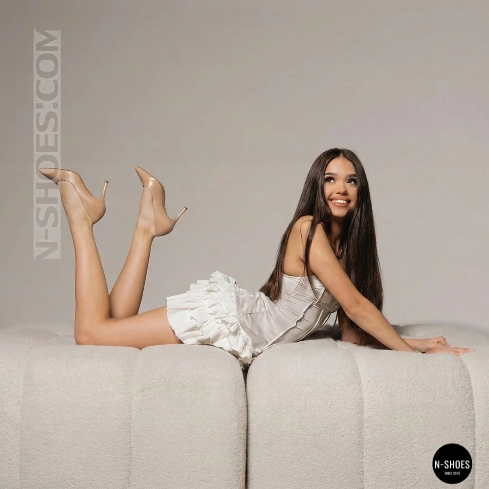 Жіночі бежеві туфлі-човники на шпильці Fabio Monelli 210787 g195-01a-y849x beige 6155