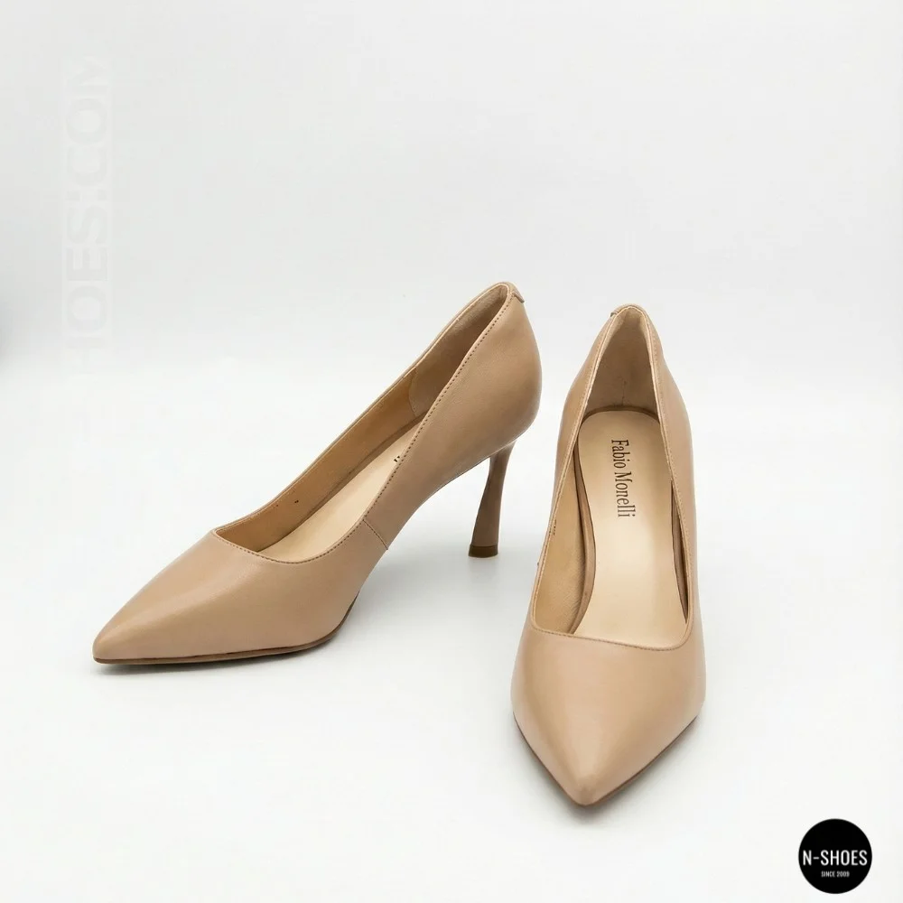 Жіночі бежеві туфлі-човники на шпильці Fabio Monelli 210787 g195-01a-y849x beige 6155