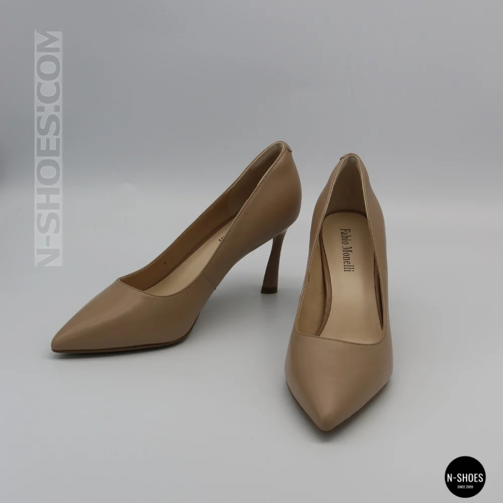 Жіночі бежеві туфлі-човники на шпильці Fabio Monelli 210787 g195-01a-y849x beige 6155