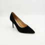 Women's Black Suede Stiletto Pumps Fabio Monelli (208457 4l190-a242-015a black 6156)