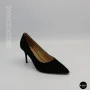 Women's Black Suede Stiletto Pumps Fabio Monelli (208457 4l190-a242-015a black 6156)