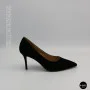 Women's Black Suede Stiletto Pumps Fabio Monelli (208457 4l190-a242-015a black 6156)