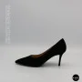 Women's Black Suede Stiletto Pumps Fabio Monelli (208457 4l190-a242-015a black 6156)