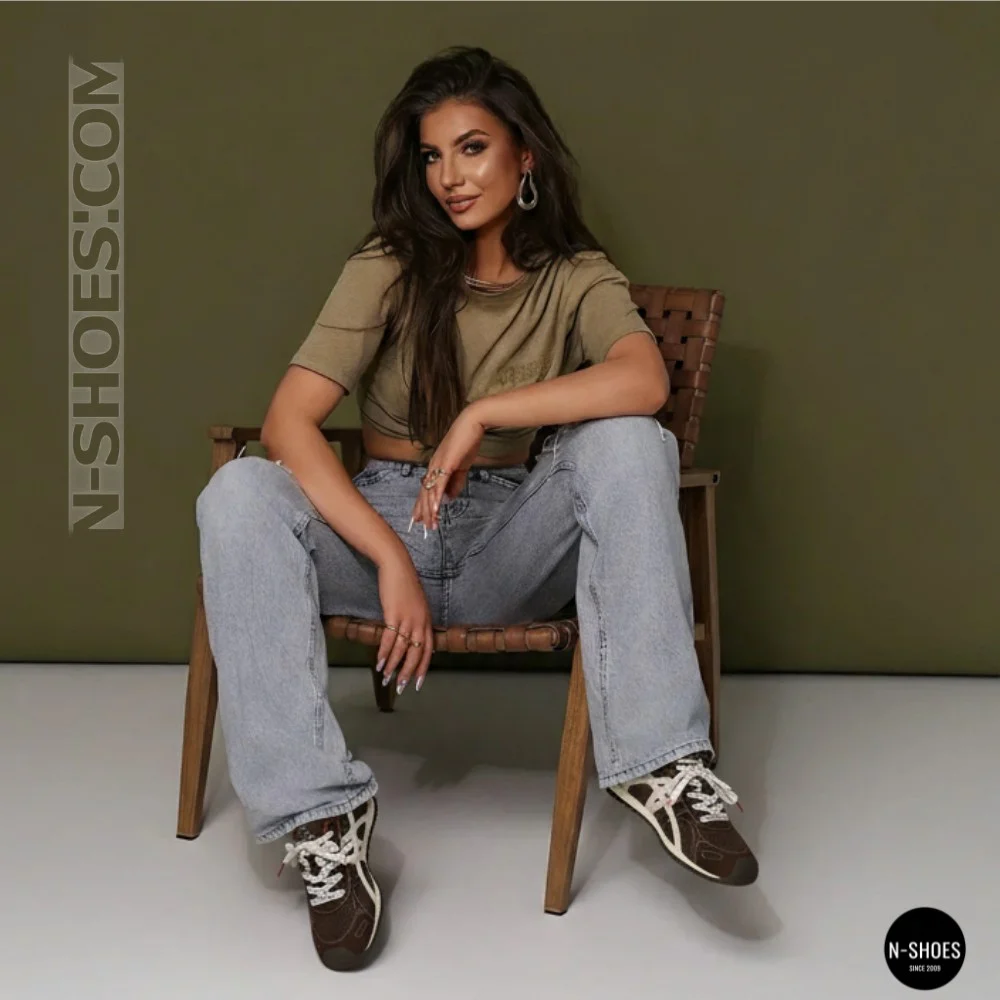 Women's Burgundy Sneakers Allsy 207870 lonza 212544 1609-3 brown 6157