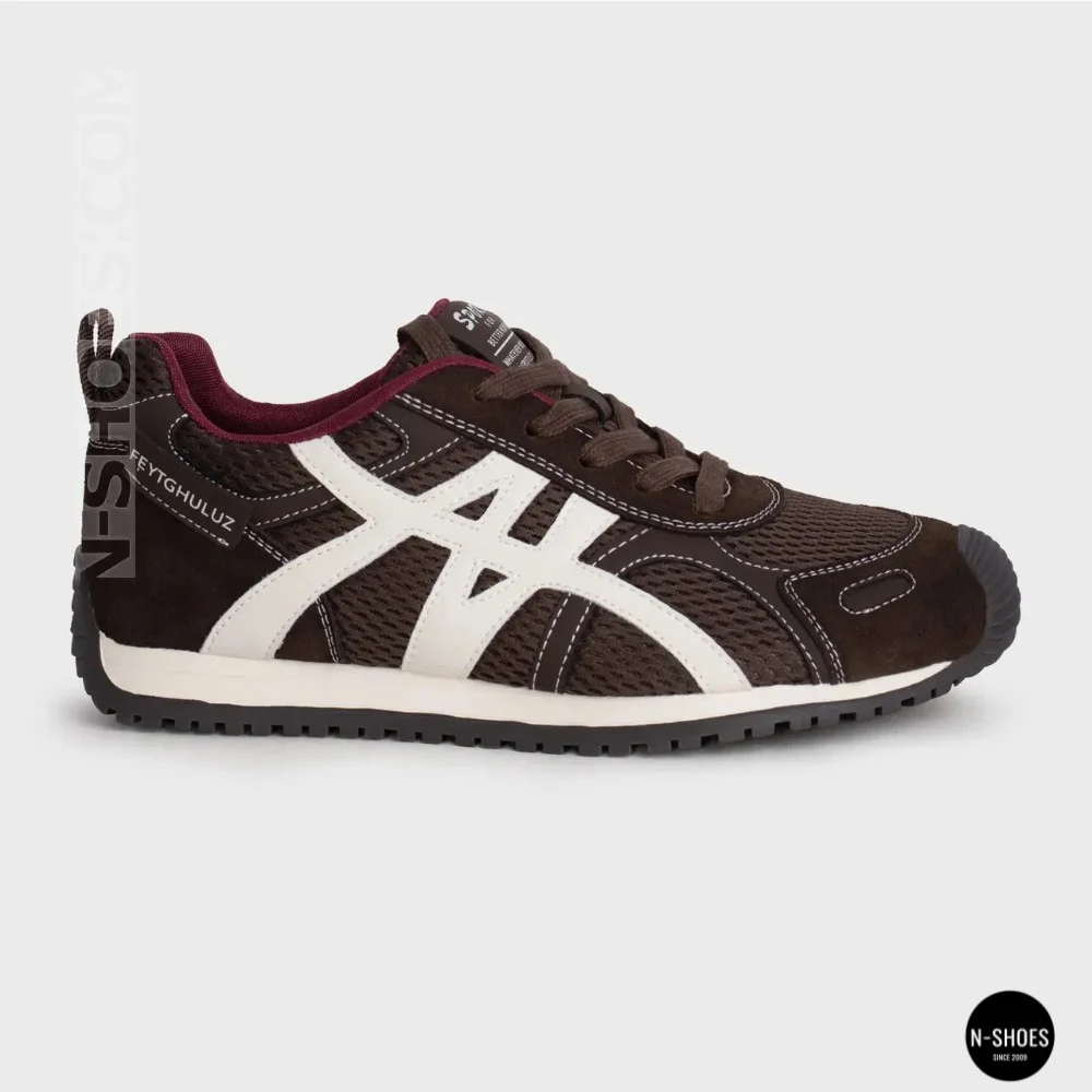 Women's Burgundy Sneakers Allsy 207870 lonza 212544 1609-3 brown 6157