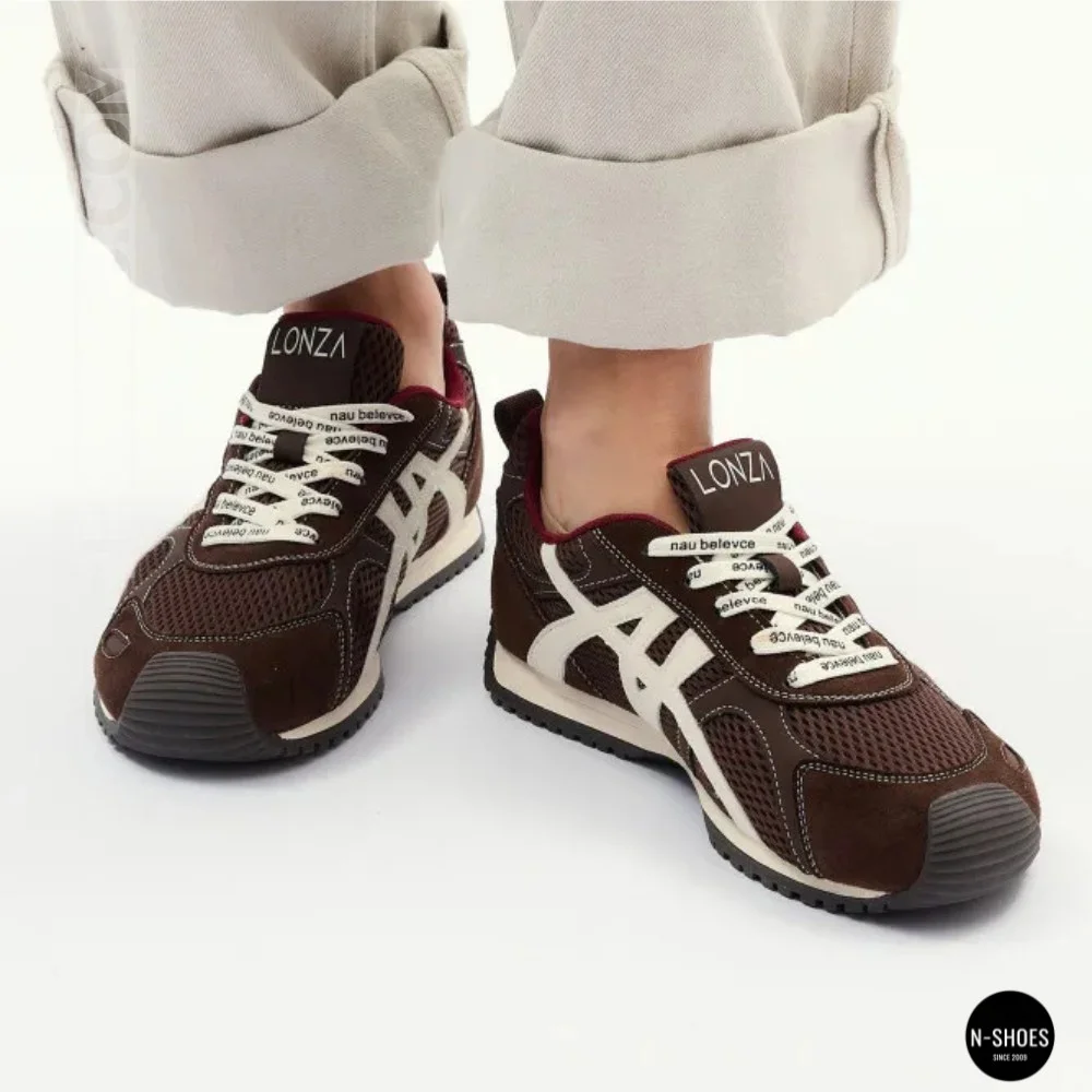 Women's Burgundy Sneakers Allsy 207870 lonza 212544 1609-3 brown 6157