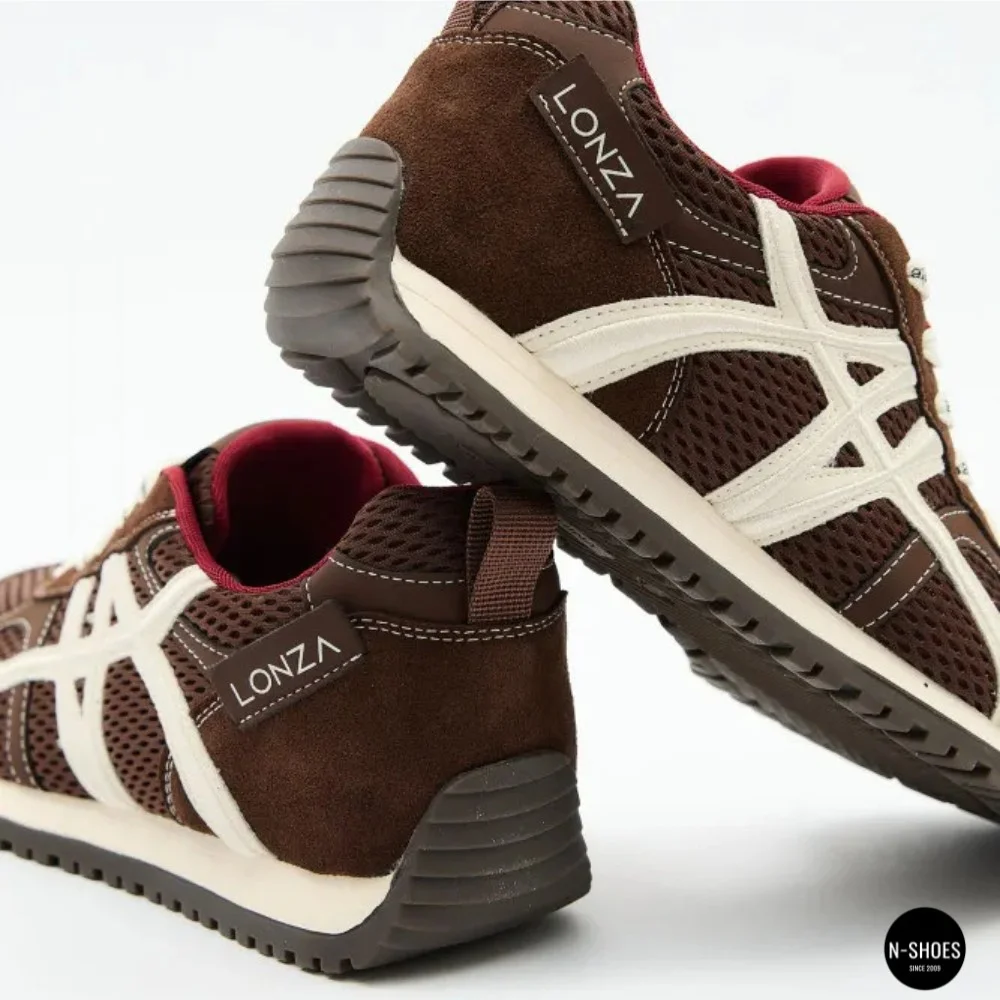 Women's Burgundy Sneakers Allsy 207870 lonza 212544 1609-3 brown 6157