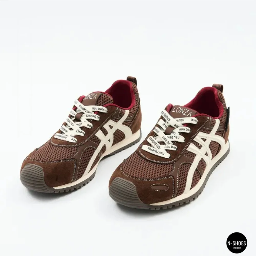 Women's Burgundy Sneakers Allsy 207870 lonza 212544 1609-3 brown 6157