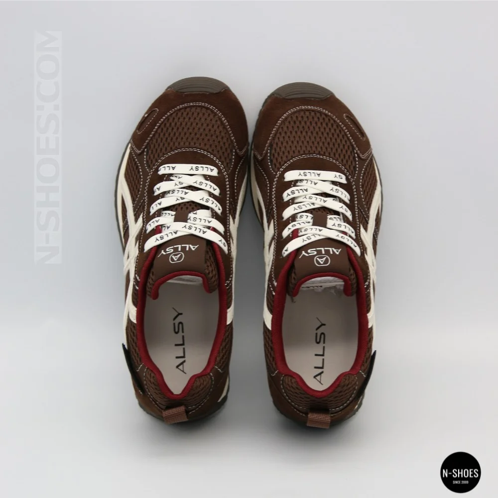 Women's Burgundy Sneakers Allsy 207870 lonza 212544 1609-3 brown 6157