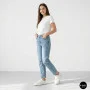 Женские белые кожаные кеды на платформе Allse Lonza 206754 23276 White-Beige 6158