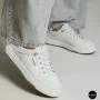 Женские белые кожаные кеды на платформе Allse Lonza 206754 23276 White-Beige 6158