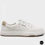 Женские белые кожаные кеды на платформе Allse Lonza 206754 23276 White-Beige 6158