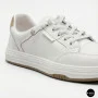 Женские белые кожаные кеды на платформе Allse Lonza 206754 23276 White-Beige 6158