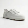 Женские белые кожаные кеды на платформе Allse Lonza 206754 23276 White-Beige 6158
