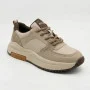 Women's Leather Chunky Sneakers Allsy 207671 512-662977-3 BEIGE AY 6159