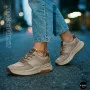 Women's Leather Chunky Sneakers Allsy 207671 512-662977-3 BEIGE AY 6159
