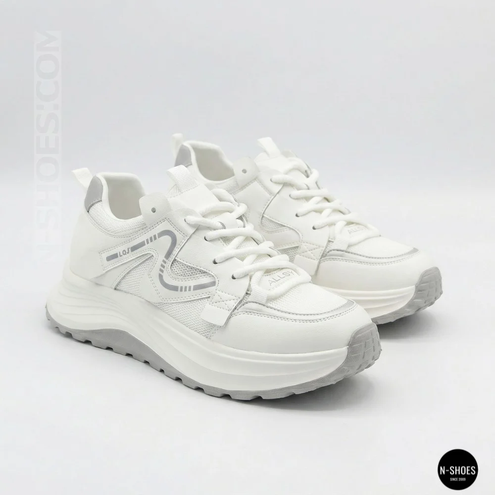 Allsy Lonza 206898 yr10-1 Women’s Sneakers in White-Grey
