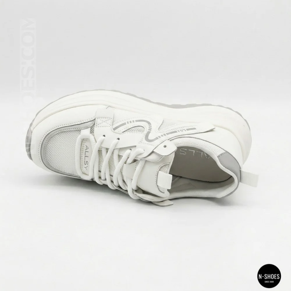 Allsy Lonza 206898 yr10-1 Women’s Sneakers in White-Grey