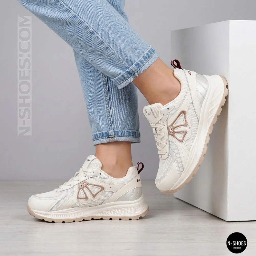 Women's Beige Sneakers Allsy 207032 yr18-3 Lonza Axel Arigato Style