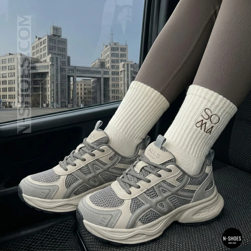 Allsy Lonza 208433 tt-105 Grey 6164 Sneakers (GEL-Kayano 14 Style)