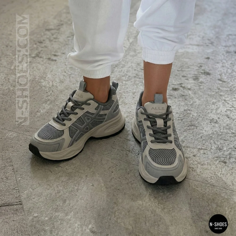 Allsy Lonza 208433 tt-105 Grey 6164 Sneakers (GEL-Kayano 14 Style)