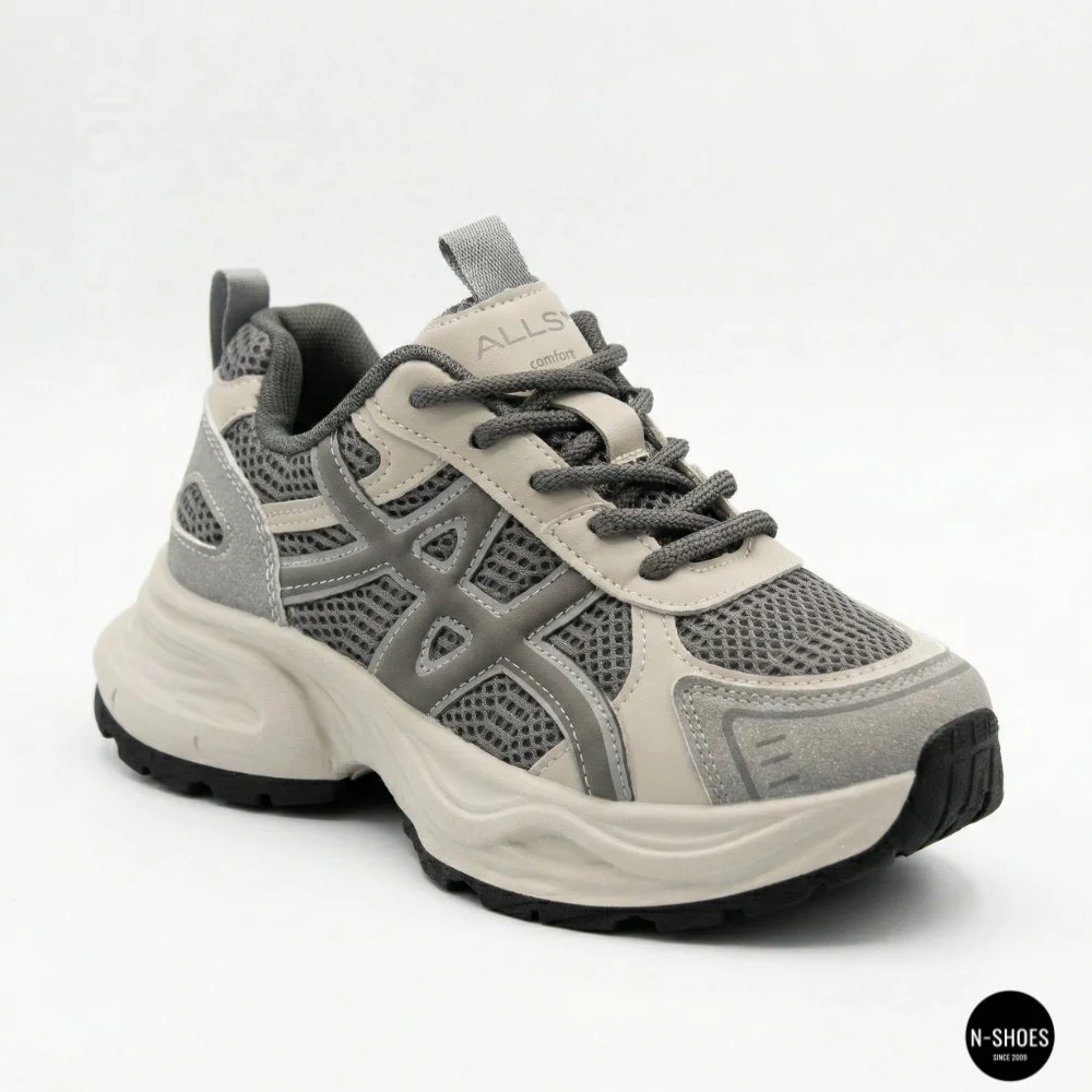 Allsy Lonza 208433 tt-105 Grey 6164 Sneakers (GEL-Kayano 14 Style)