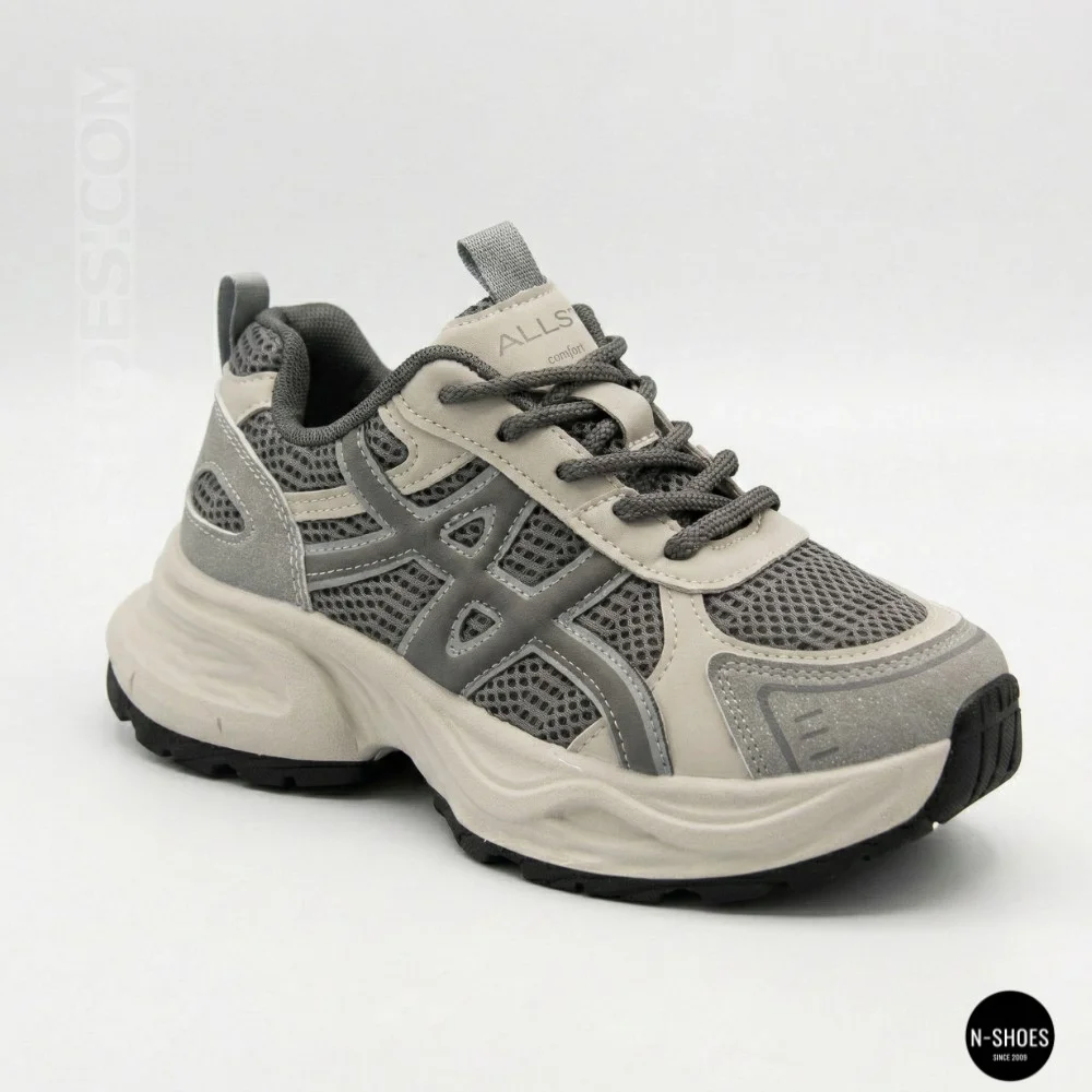 Allsy Lonza 208433 tt-105 Grey 6164 Sneakers (GEL-Kayano 14 Style)