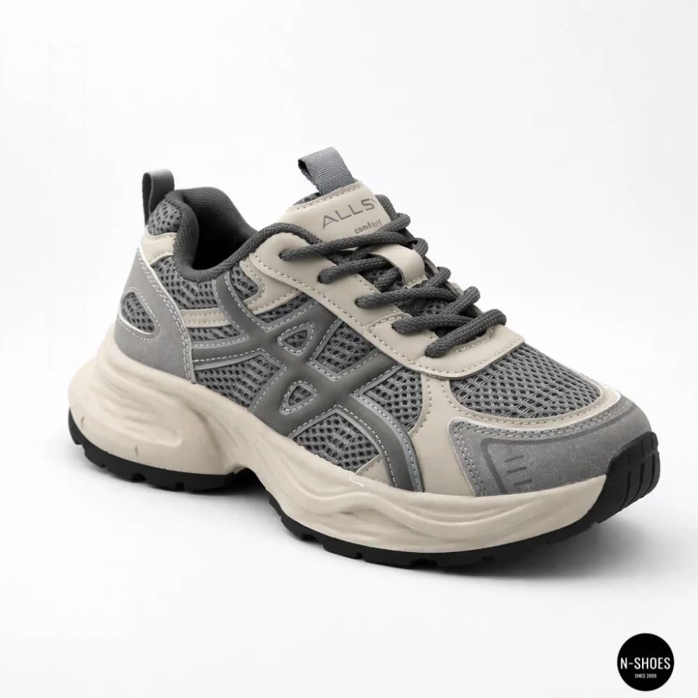 Allsy Lonza 208433 tt-105 Grey 6164 Sneakers (GEL-Kayano 14 Style)