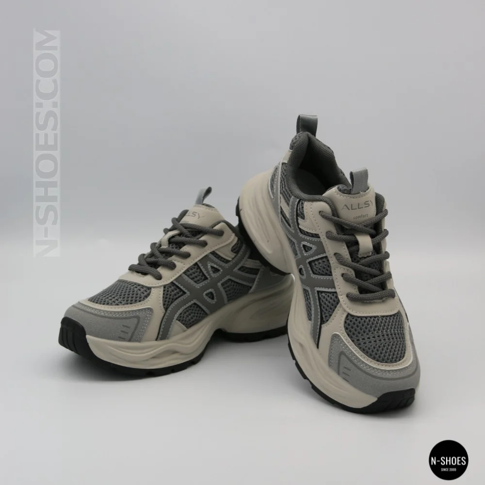 Allsy Lonza 208433 tt-105 Grey 6164 Sneakers (GEL-Kayano 14 Style)