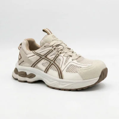 Женские бежевые кроссовки  Allsy 209789 t25675 Lonza beige 6165 в стиле ASICS GEL-NYC-Sonoma 15-50