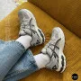 Жіночі сірі кросівки Allsy 209784 t25675 Lonza 212533 grey 6166 у стилі ASICS GEL