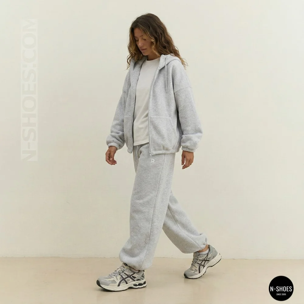 Жіночі сірі кросівки Allsy 209784 t25675 Lonza 212533 grey 6166 у стилі ASICS GEL