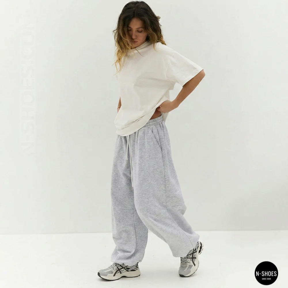 Жіночі сірі кросівки Allsy 209784 t25675 Lonza 212533 grey 6166 у стилі ASICS GEL