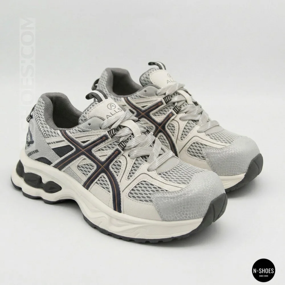 Жіночі сірі кросівки Allsy 209784 t25675 Lonza 212533 grey 6166 у стилі ASICS GEL