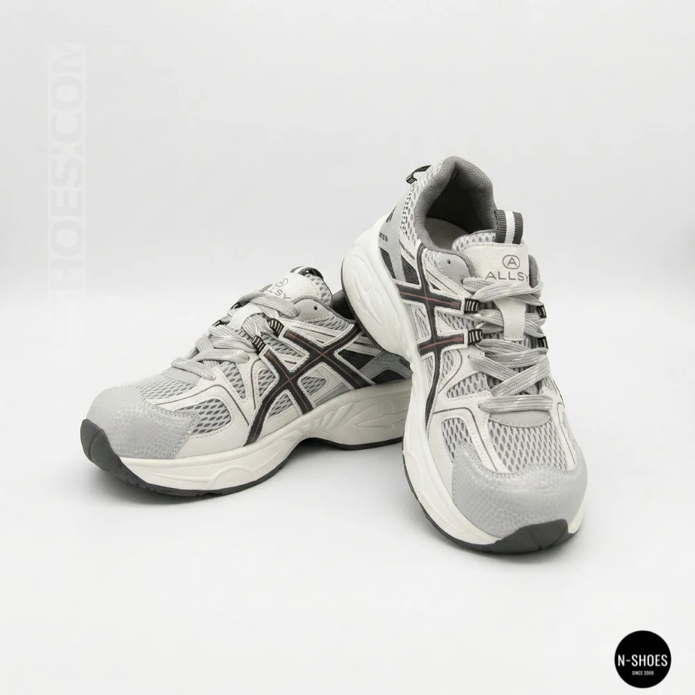 Жіночі сірі кросівки Allsy 209784 t25675 Lonza 212533 grey 6166 у стилі ASICS GEL