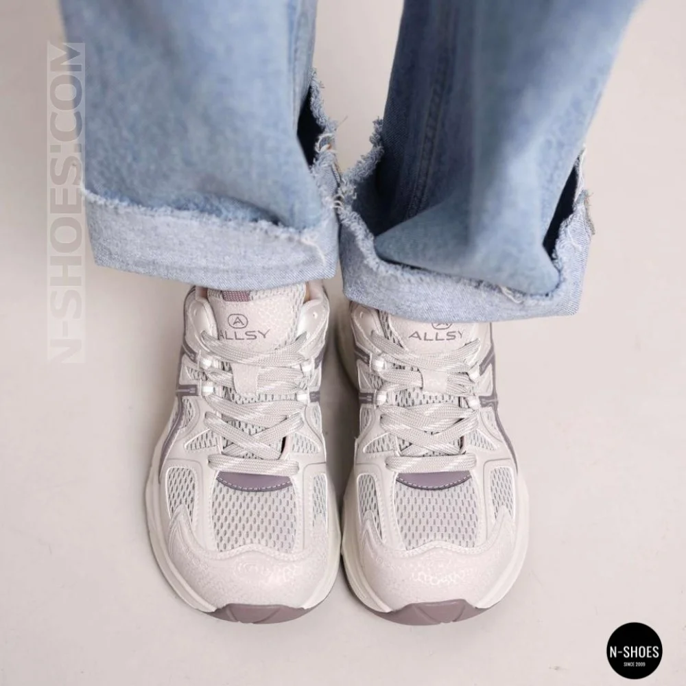 Жіночі сірі кросівки Allsy 209784 t25675 Lonza 212533 grey 6166 у стилі ASICS GEL