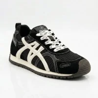 Жіночі чорні модні кеди Allsy 207876 1609-1 Black Lonza 212543 6170 в стилі Onitsuka Tiger Mexico 66
