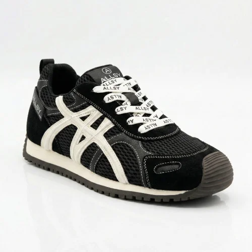 Жіночі чорні модні кеди Allsy 207876 1609-1 Black Lonza 212543 6170 в стилі Onitsuka Tiger Mexico 66