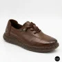 Women's Brown Leather Moccasin-Sneakers Allsy 207744 q1-01-3 6171