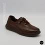 Women's Brown Leather Moccasin-Sneakers Allsy 207744 q1-01-3 6171