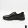 Women's Black Leather Moccasin Sneakers Allsy 207743 q1-01-2 Black 6172