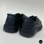 Women's Black Leather Moccasin Sneakers Allsy 207743 q1-01-2 Black 6172