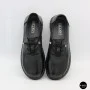 Women's Black Leather Moccasin Sneakers Allsy 207743 q1-01-2 Black 6172