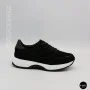 Women's Black Suede Wedge Sneakers Romax Comfort 1361-4v 6173