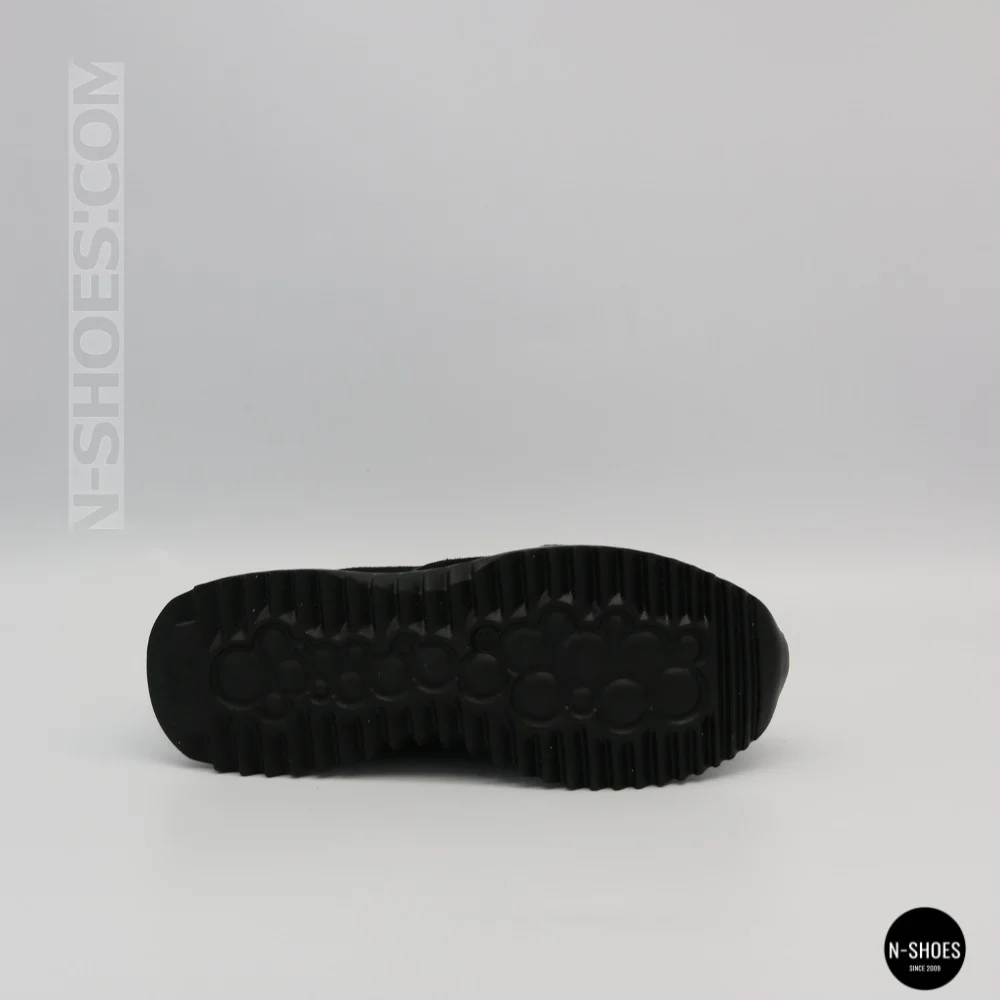 Women's Black Suede Wedge Sneakers Romax Comfort 1361-4v 6173