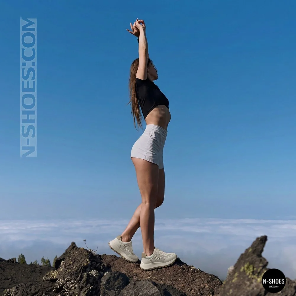 Комфортні літні кросівки на платформі Allsy 207015 zy2501-2 lonza milk-beige 6176