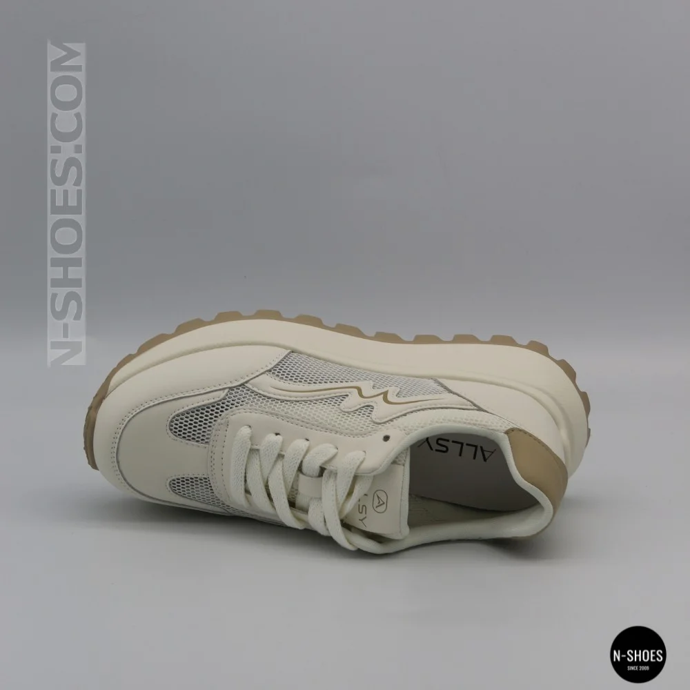 Комфортні літні кросівки на платформі Allsy 207015 zy2501-2 lonza milk-beige 6176