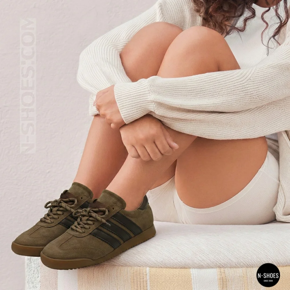 Chocolate Suede Women's Sneakers Alex Bell 10160-1-106 6181