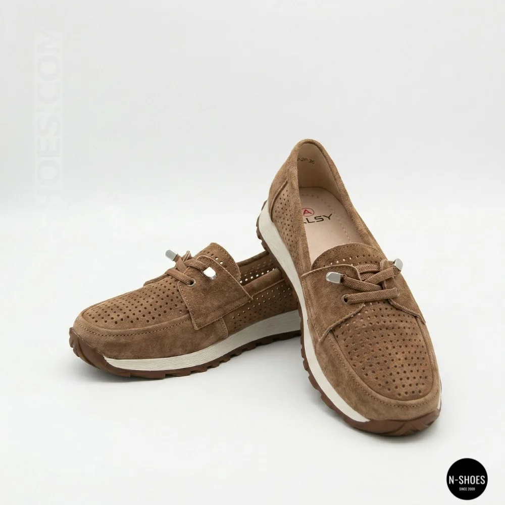 Лофери-мокасини Allsy 210294 05612-26 6183 Lonza Camel (коричневі)